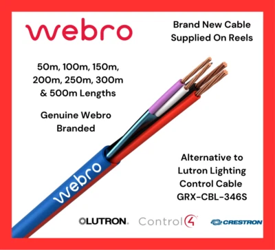Webro Alternative GRX-CBL-346S Lutron Lighting Cable LSHF Blue 50m - 500m