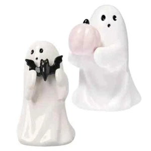 Statua fantasma Halloween simpatica spettrale Halloween fantasma zucca statuina decorazione - Foto 1 di 16