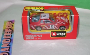 Bburago Die Cast Metal Porsche 924 Turbo Red Car 143 In Box - Picture 1 of 5