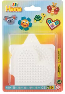 Cuentas de planchado Hama placas de lápiz PEQUEÑAS 5 placas de enchufe imágenes de perlas de planchado plantilla blanca - Imagen 1 de 2