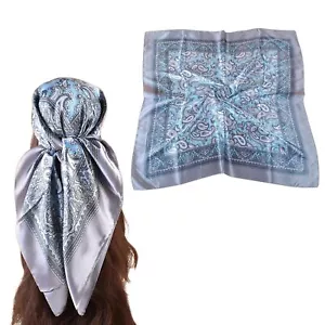 35 Inches Silk Head Scarf-Satin Hair Scarves Silk Bandana Scarf Headscarf Sil... - Picture 1 of 7