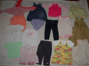 Lot de 18 vêtements 12mois (74cm) Fille été / mi-saison - Imagen 1 de 8