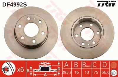 JEU DE 2 DISQUES DE FREIN IVECO DAILY III CAMION PLATE-FORME/CHâSSIS 29 L 12 - Photo 1/4