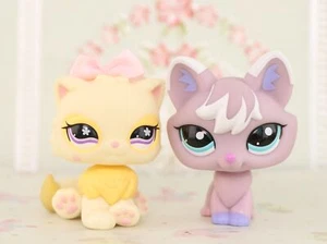 2pc Pet Shop LPS Persian Cat #763 Fox #2400 Cute Kids Gift lps Toys Collect - Picture 1 of 4