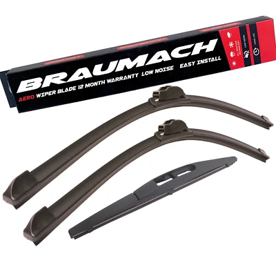 Front Rear Aero Wiper Blades For Mitsubishi ASX i SUV 2019-2025 - Image 1 of 4