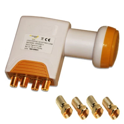 Golden Media Universal Quattro LNB 204MS+ 0,1dB 4K HD Multischalter Digital  - Bild 1 von 4