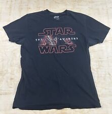 Star Wars The Force Awakens T-Shirt Kylo Ren Black Graphic Tee US Men's Size L
