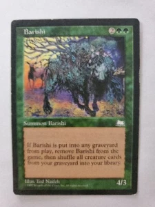 MTG Magic The Gathering Card Barishi Summon Barishi Green Weatherlight 1997 - Picture 1 of 2