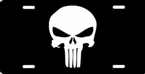 The Punisher Logo Marvel Comics Offically Licensed Metal License Plate Sign NEW - Picture 1 of 1