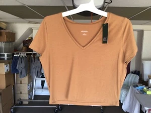 GIRLS WILD FABLE SHORT SLEEVE SHRIT BROWN XX LARGE BRAND NEW - Picture 1 of 1