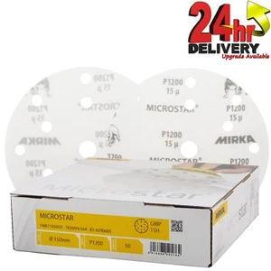 Mirka Microstar General Purpose Abrasive P1200 150mm Film Discs - x 50 - Picture 1 of 1
