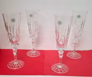 Juego de 4 champán acanalados Galway Irish Crystal Baldmore #25123 - Imagen 1 de 15