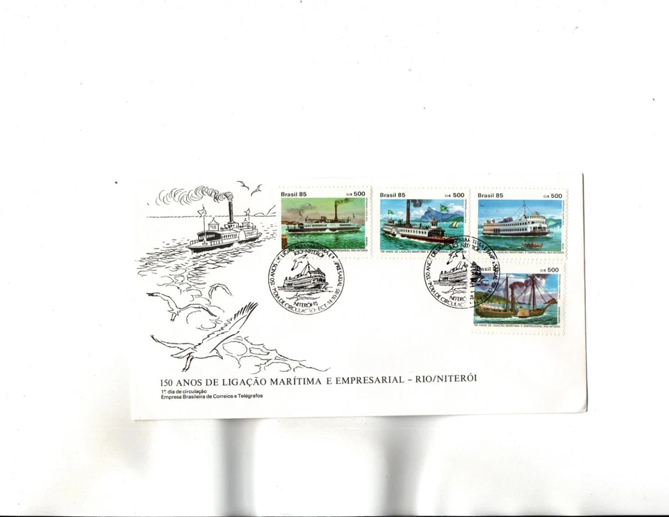 Brasil FDC Sc#2027 a 2030 Envíos Foto 1 de 1