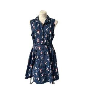 Modcloth Community Brunch Animal Fox Playing Tennis Dress size 18 - Picture 1 of 9