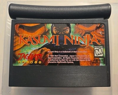 Kasumi Ninja Atari Jaguar Game Authentic Cartridge With Protector  - Image 1 of 2