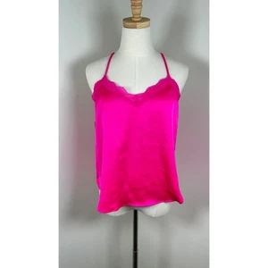 Neu mit Etikett hellrosa Spaghettiträger-Tanktop Spitze Racerback Größe S - Bild 1 von 3