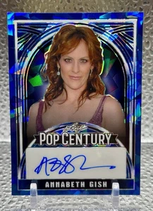 ANNABETH GISH 2024 LEAF POP CENTURY BLUE CRYSTAL AUTOGRAMM #/3 - Bild 1 von 2