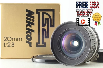 Cla'd [Top MINT in Box] Nikon Ai-s Nikkor 20mm f/2.8 MF Wide Lens From JAPAN - Image 1 of 4