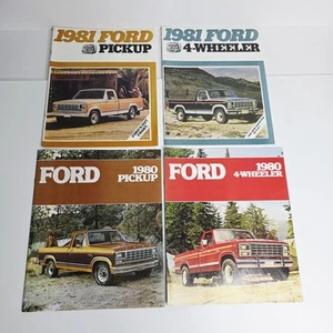 4 Lot 1980 1981 Ford Truck 4 Wheeler Ranger F150 Car Sales Brochure Catalog NOS - Picture 1 of 13