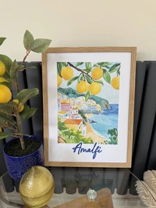 Amalfi Coast Travel Print, Orange Fruit Amalfi Travel Picture Italy Travel - Picture 1 of 10