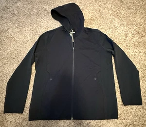 Neu mit Etikett Herren G/Fore Golf Wind Control Doppelstrick Piqué Kapuzenjacke Large schwarz - Bild 1 von 10