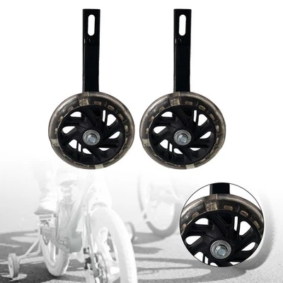 Bicycle Training Wheels 2 Pieces Metal Bracket Rear Easily Install Multicolored - image 1 of 4