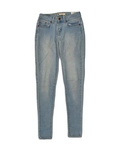 LEVI'S Womens 535 Legging Skinny Jeans W24 L30 Blue Cotton TU14 - Picture 1 of 4