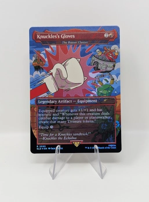 Knuckle's Gloves (The Reaver Cleaver) Borderless Rainbow Foil - Secret Lair MTG - Image 1 of 1