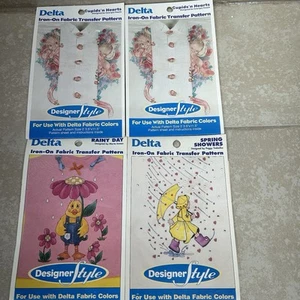 4 DELTA IRON-ON TRANSFER PATTERN CUPIDS 'N HEARTS PATTERN SHEET and INSTRUCTIONS - Picture 1 of 11