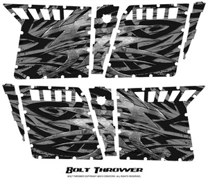 POLARIS RZR4 CREATORX GRAPHICS KIT FOR RZR 4 PRO ARMOR DOORS DECALS BTS - Imagen 1 de 1