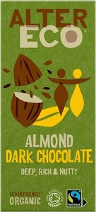 AlterEco AlterEco Bio dunkle Schokolade mit Mandel 100g-2er Pack - Bild 1 von 2