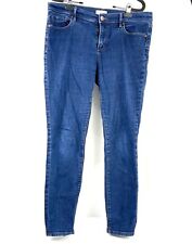 Loft Outlet Jeans Womens 12 Blue Modern Skinny Mid Rise Stretch Denim Dark Wash