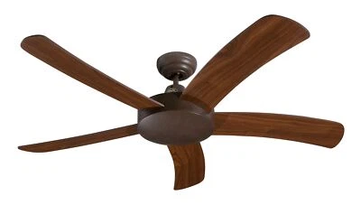 Ceiling Fan with Remote Control Without Light Falcetto Braun Antique - Image 1 of 3