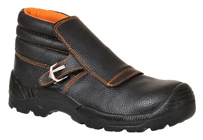 Welders Welding Safety Boots Composit Toe Cap Leather Flap quick release buckle  - Image 1 of 4