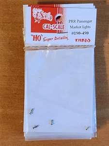 Luces de señalización de coche de pasajeros Pennsylvania RR piezas fundidas de latón escala Cal 190-490 HO - Imagen 1 de 2