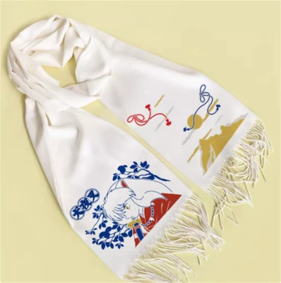 Sciarpa bianca Anime Inuyasha Cosplay per caldo autunno e inverno nuova sciarpa regalo  - Immagine 1 di 4