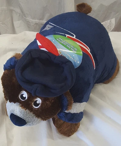 New England Patriots Large 18" Mascot Pillow Pet - NFL Cover