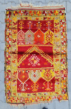 Antique Rug, Anatolian rug, Primitive rug, wool rug, Yellow Rug, Small Rug