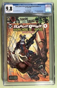 HARLEY QUINN and SUICIDE SQUAD 1 (CGC 9.8 White Pages) BARNES NOBLE EXCLUSIVE * - Picture 1 of 2