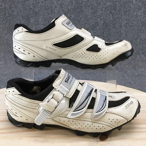Shimano Shoes Womens 43 Cycling Pedaling Dynamics Sneakers Off White Leather - Picture 1 of 10