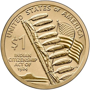 2024 P&D neuwertig Sacagawea ~ Indianerdollar neuwertig BU Zustand - Bild 1 von 2