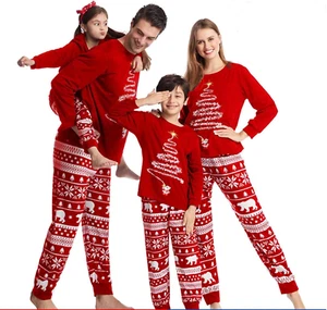 Matching Christmas Pajamas for Family, XMAS Holiday Pjs Sleepwear Set Long Sleev - Picture 1 of 12
