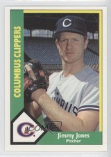 1990 CMC AAA Columbus Clippers Green Backs Jimmy Jones #23