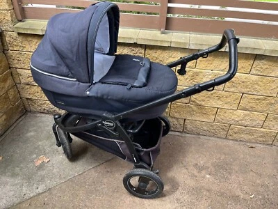 Peg perego Baby Infant STROLLER navetta elite Blue Used  Bassinet - Image 1 of 4