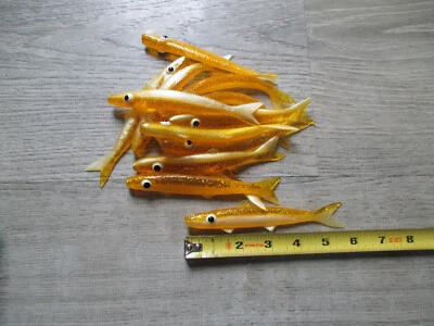 LOTE DE 20 BANJO MINNOWS ORO AMARILLO 5,75"" Foto 1 de 3