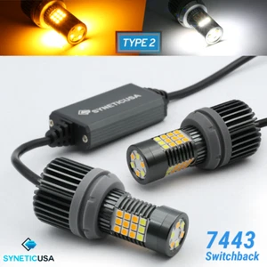 Syneticusa 7443 (Pair) LED CANbus Error Free Switchback White/Amber Signal Bulbs - Bild 1 von 9