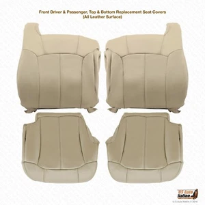 2000 2001 2002 Chevy Tahoe Suburban Upholstery Leather Seat Cover In Shale Tan - Picture 1 of 16