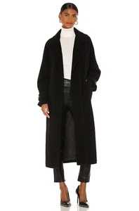 MSGM Wool Coat in Black 42 Medium New womens Trench Jacket - Picture 1 of 10