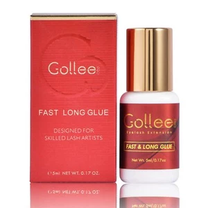 Gollee Eyelash Glue 8 Weeks Long Lasting 1-2s Drying Time Black Adhesive Bulk - Picture 1 of 10