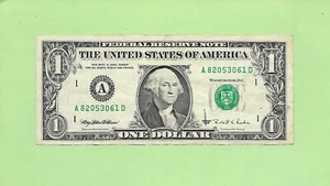 1995 $1 WEB FED PRESS A 8205 3061 D .... FRONT PLATE-6, BACK-8 RUN-13 - Picture 1 of 2